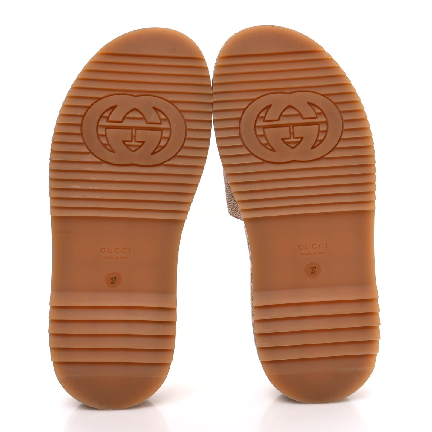 Monogram Jumbo GG Angelina Platform 55mm Slide Sandals 37 Beige Perfect Pink
