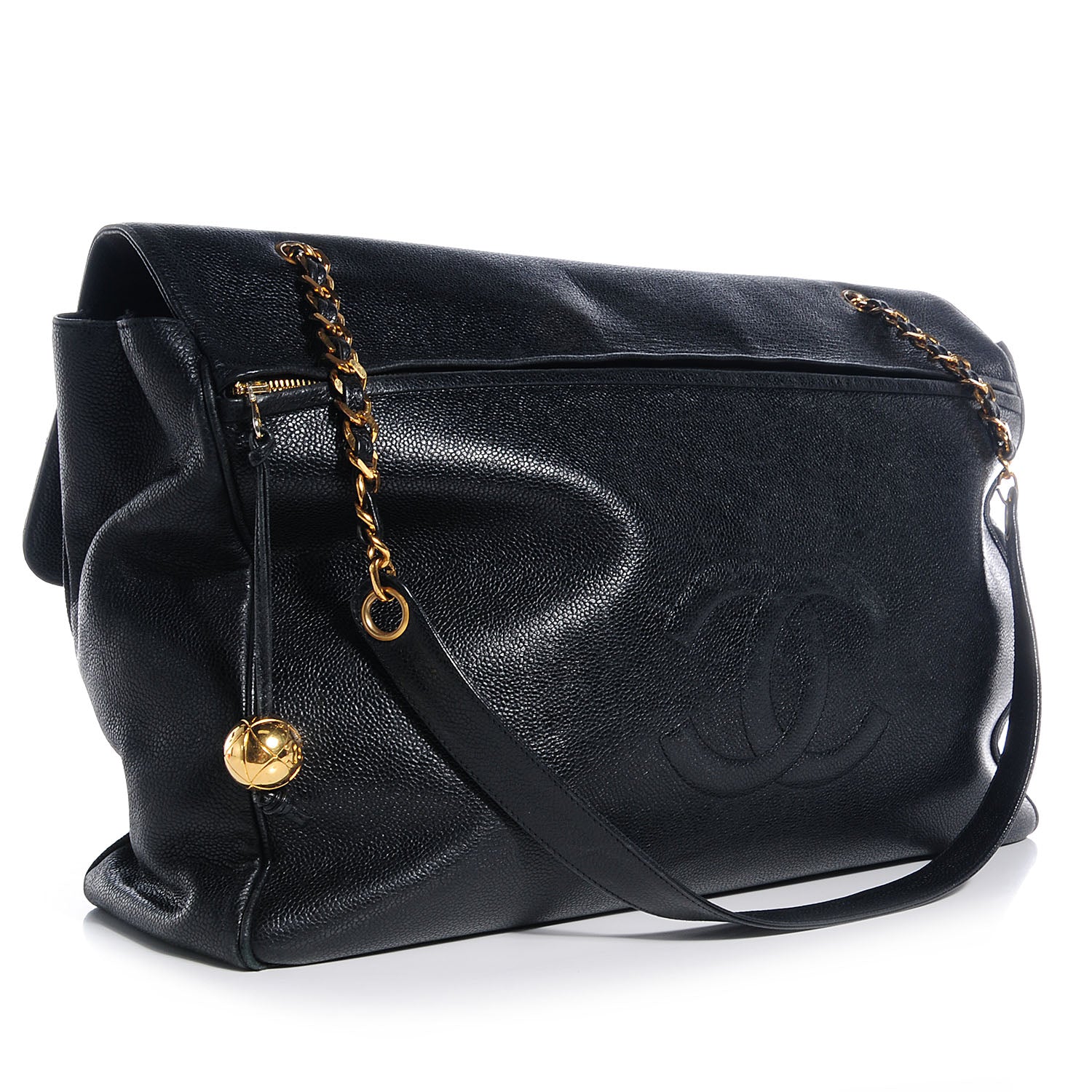 Chanel Caviar XL Weekender Bag Black 3 of 8