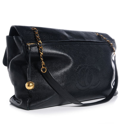 Chanel Caviar XL Weekender Bag Black 3 of 8