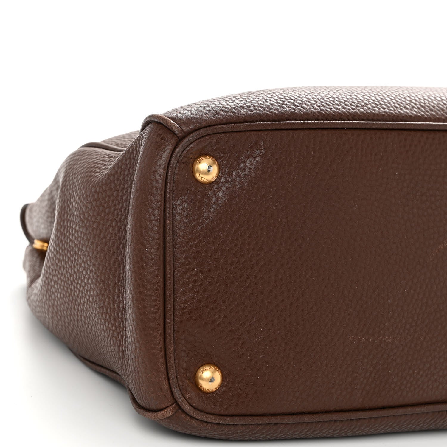 Prada Vitello Daino Large Double Zip Tote Bruciato 10 of 11