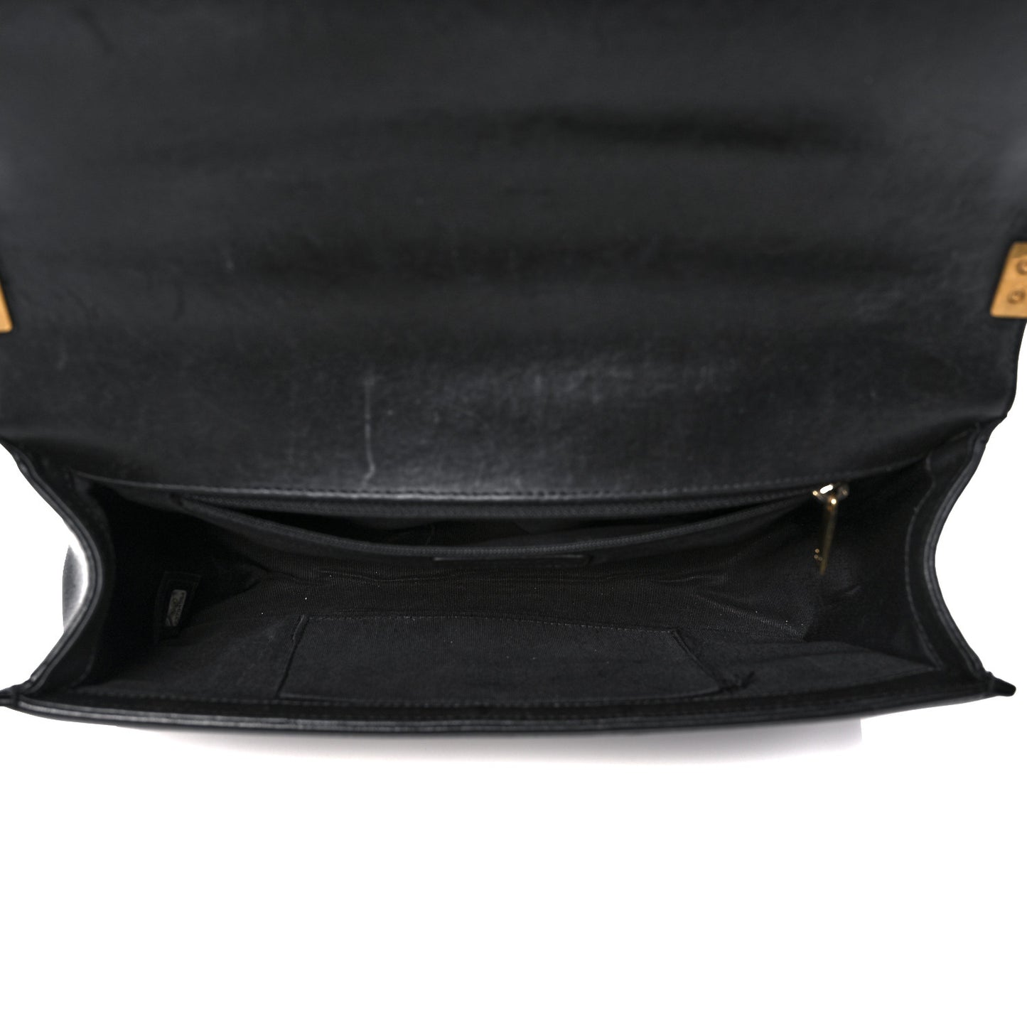 Lambskin Quilted New Medium Boy Flap Black