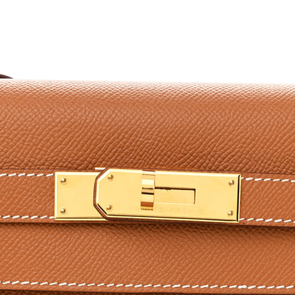 Hermes Epsom Kelly Sellier 32 Gold 8 of 11