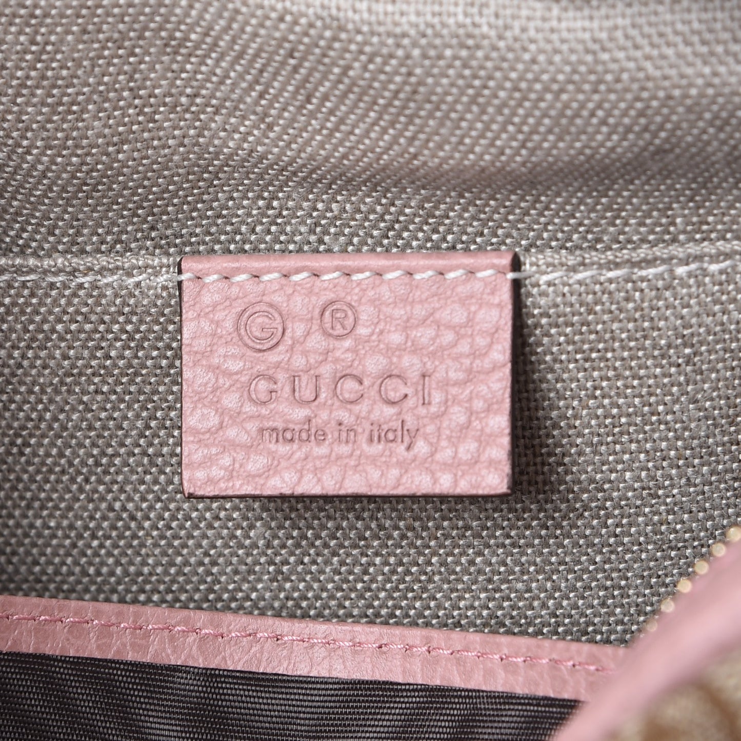 Monogram Mini Bree Messenger Bag Beige Soft Pink