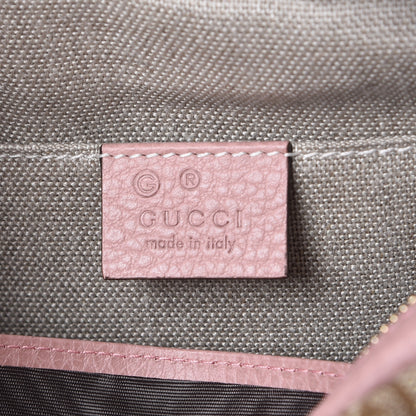 Gucci Monogram Mini Bree Messenger Bag Beige Soft Pink 6 of 7