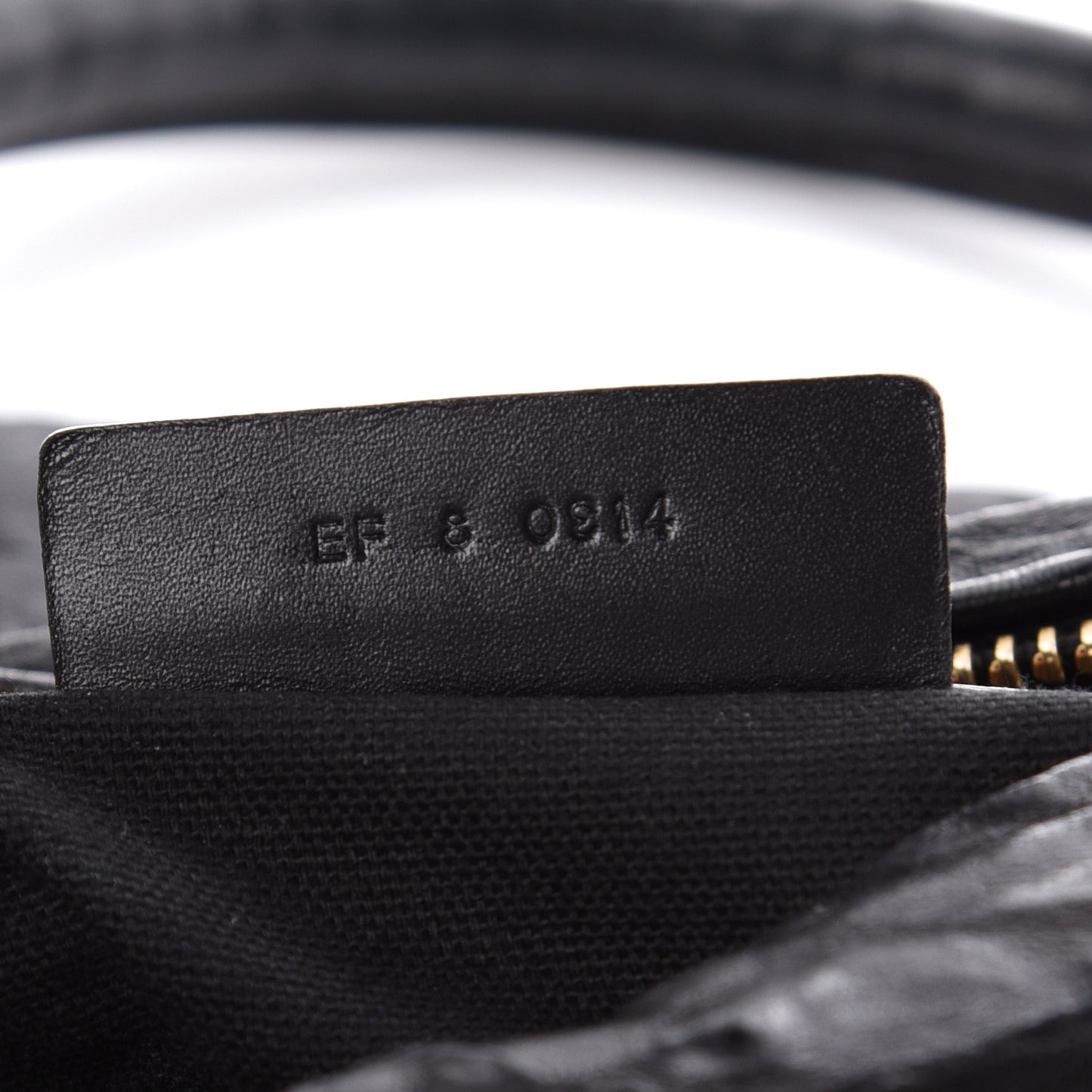 Tumbled Sheepskin Medium Pandora Bag Black