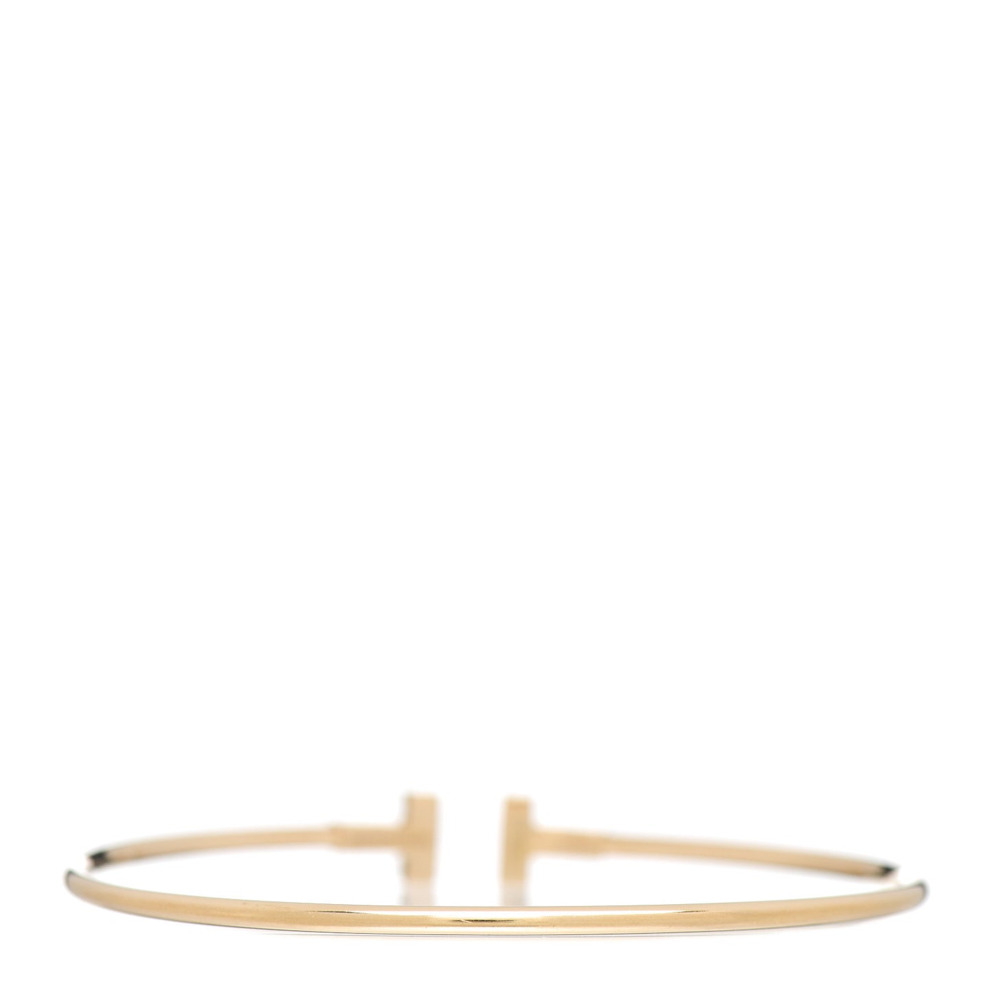 18K Yellow Gold Narrow T Wire Bracelet