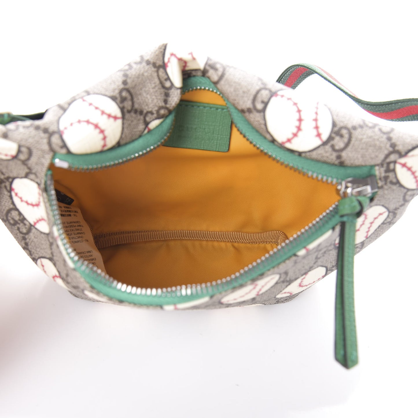 GG Supreme Monogram Baseballs Web Childrens Belt Bag
