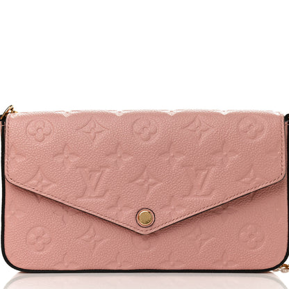 Louis Vuitton Empreinte Pochette Felicie Chain Wallet Rose Poudre 8 of 11