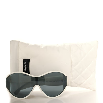 Chanel Acetate Shield Sunglasses 71476-A White 8 of 8