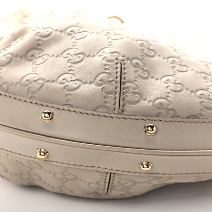 Gucci Guccissima Biba Studded Hobo Off White 11 of 13