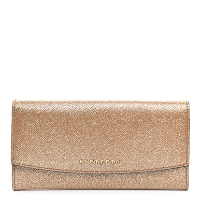 Burberry Patent Glitter Porter Continental Wallet Gold 1 of 11