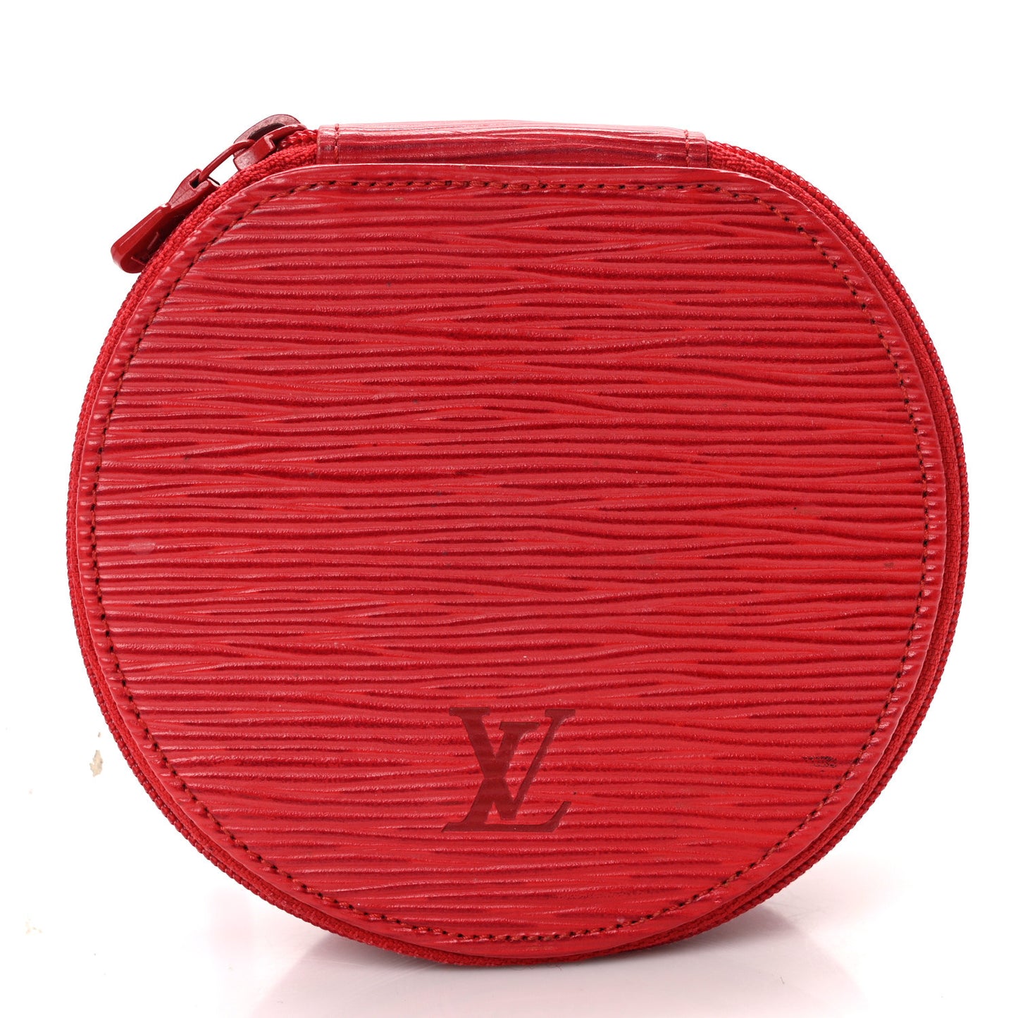 Epi Ecrin Bijoux 12cm Jewelry Box Case Rouge