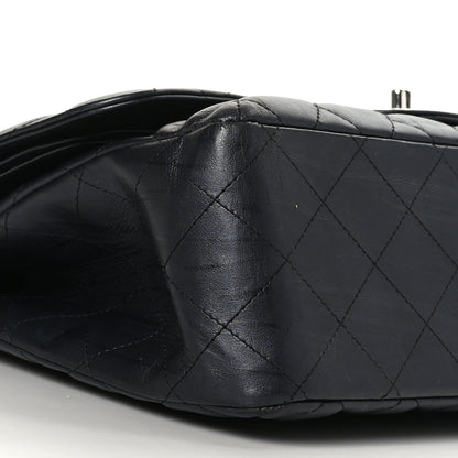 Chanel Iridescent Calfskin Quilted Jumbo Double Flap Charcoal 8 of 9