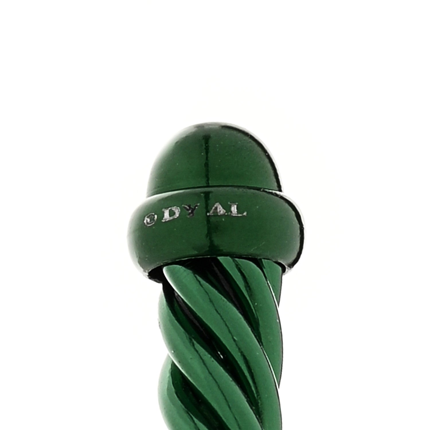 David Yurman Aluminum 4mm Classic Cable Bracelet Green 3 of 4