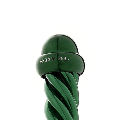 David Yurman Aluminum 4mm Classic Cable Bracelet Green 3 of 4