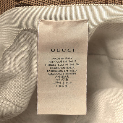 Gucci Monogram Jumbo GG Bucket Hat M 57 Camel Ebony New Acero 6 of 8