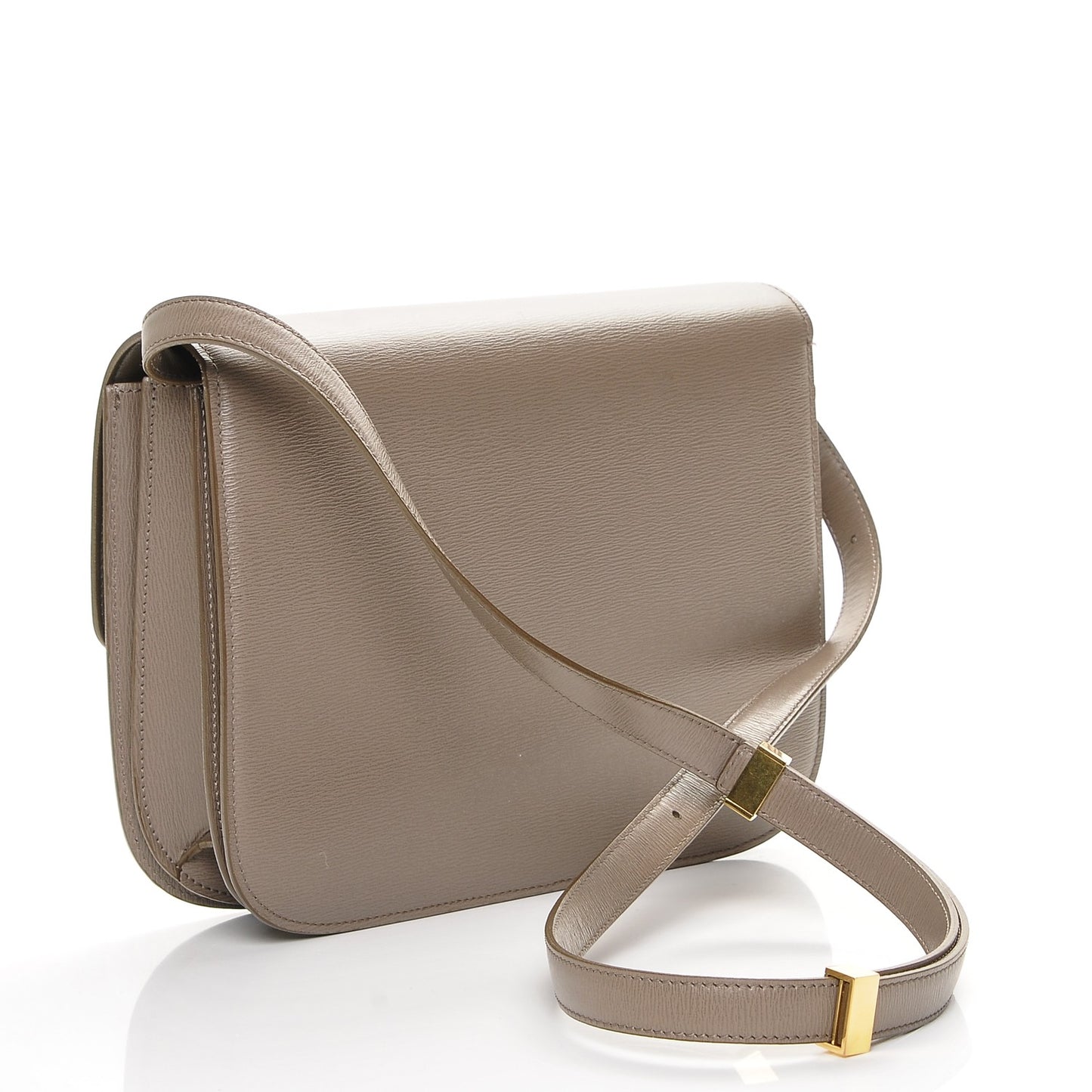 Liege Calfskin Medium Classic Box Flap Bag Souris
