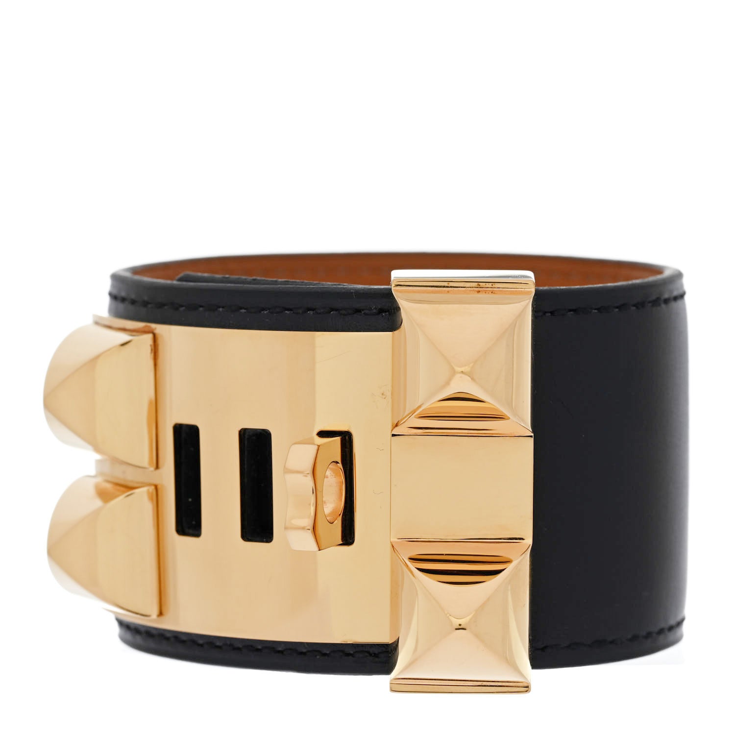 Hermes Box Collier De Chien CDC Bracelet S Black 3 of 7