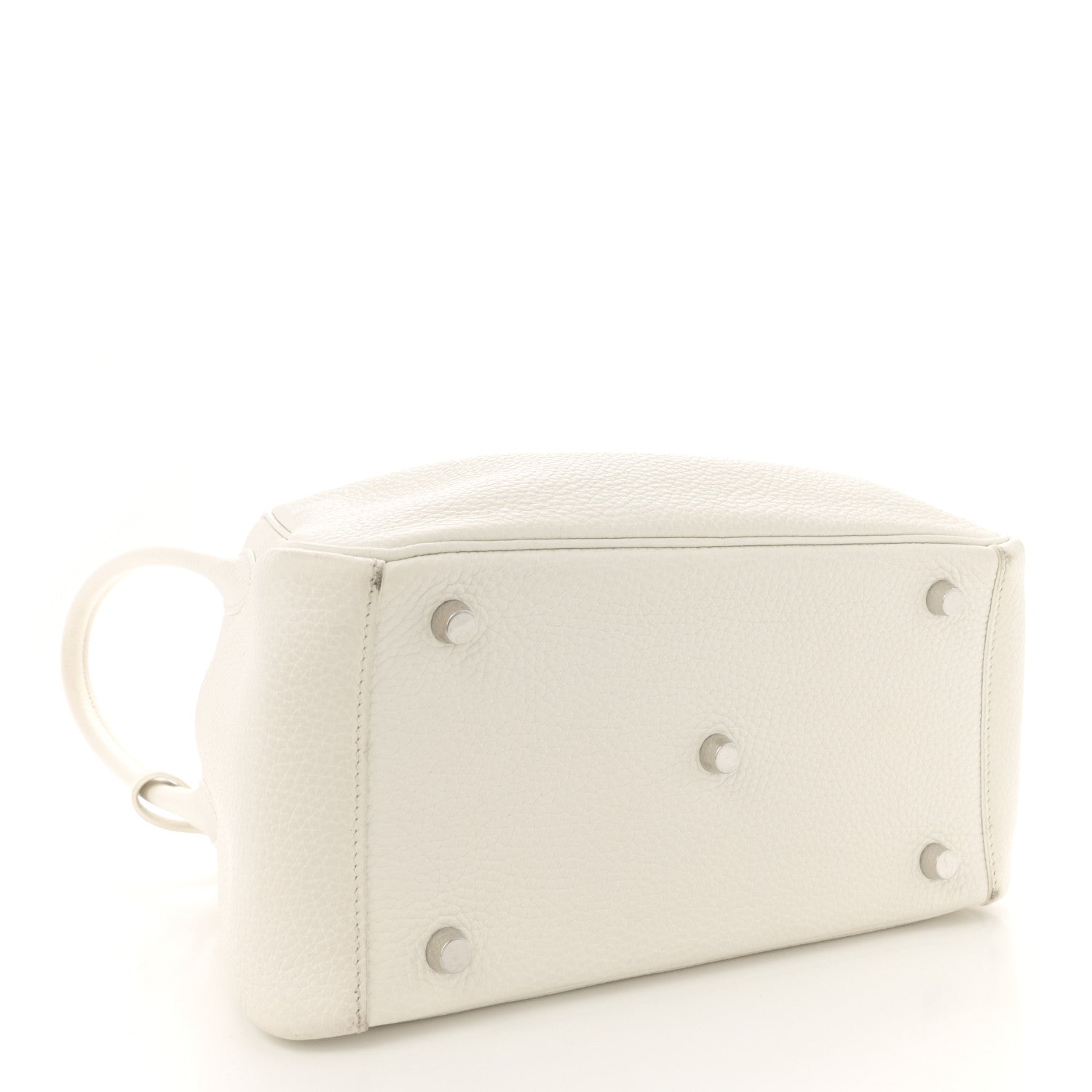 Hermes Taurillon Clemence Lindy 26 White 4 of 14