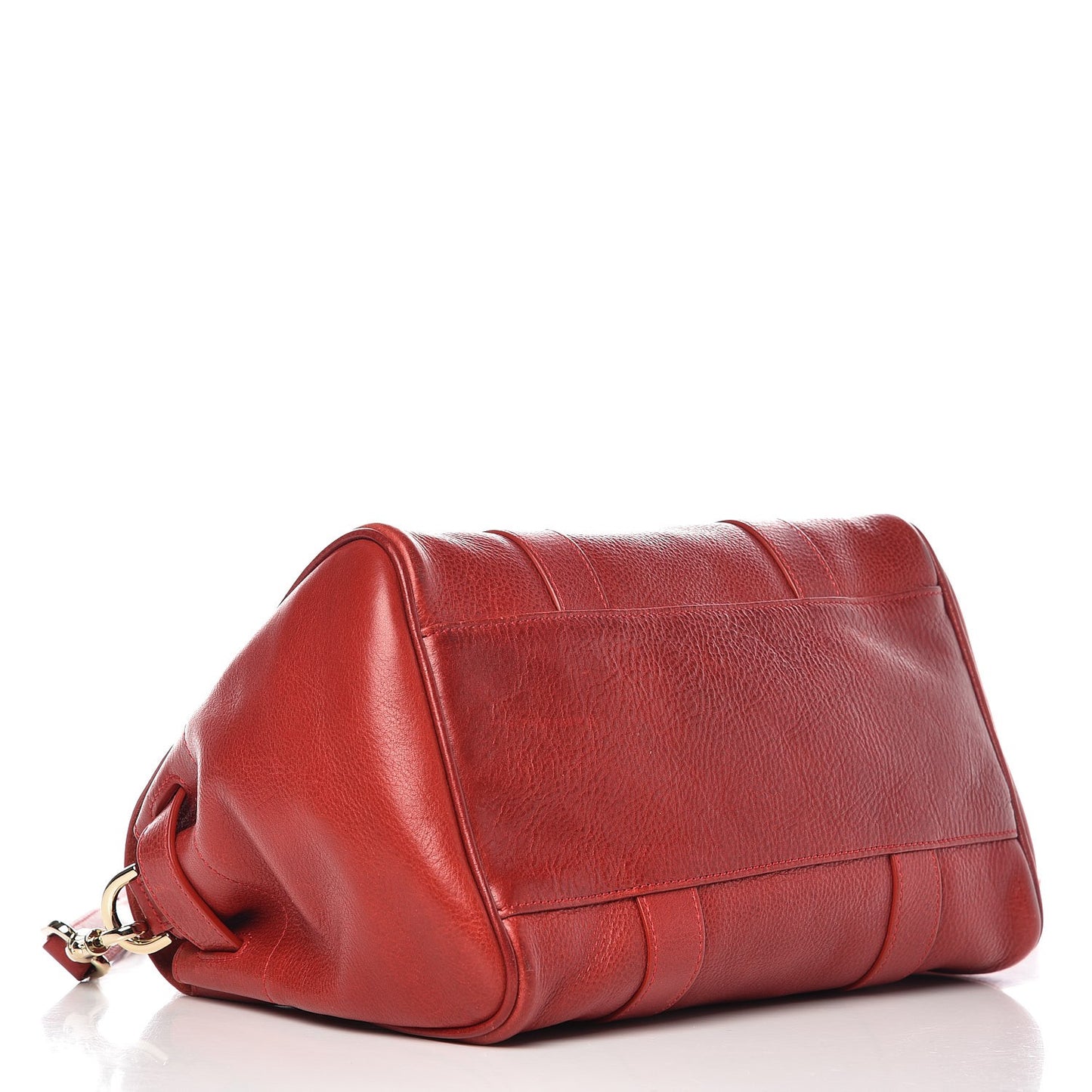 Natural Leather Small Bayswater Poppy Red