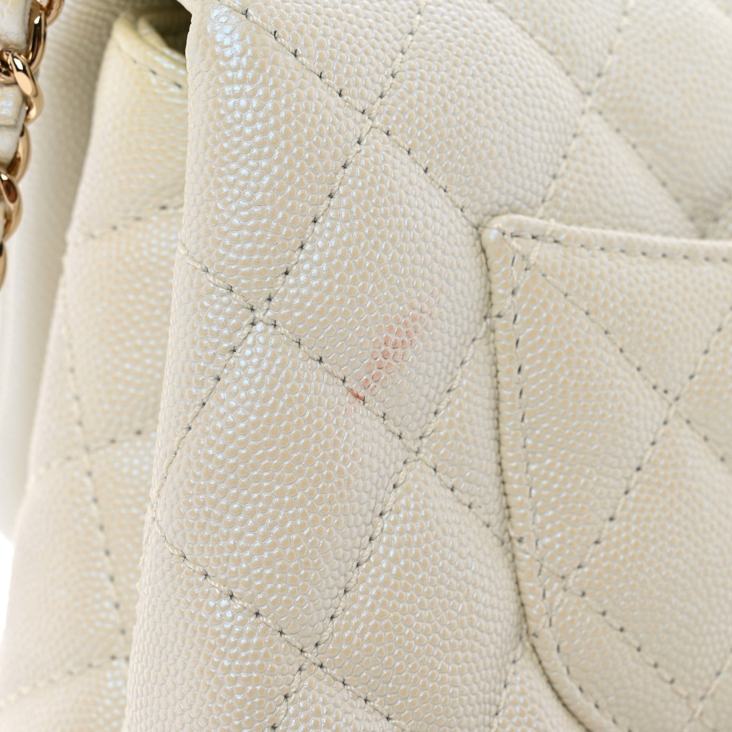 Chanel Iridescent Caviar Quilted Extra Mini Coco Handle Flap White 11 of 11