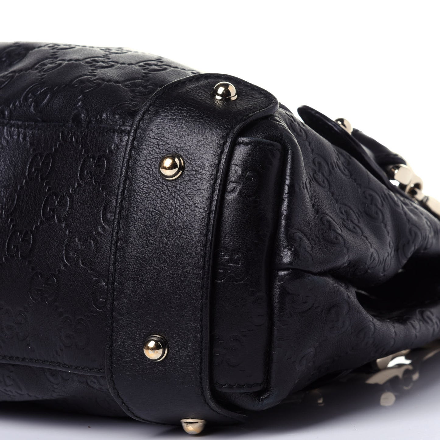 Guccissima Small Pelham Shoulder Bag Black
