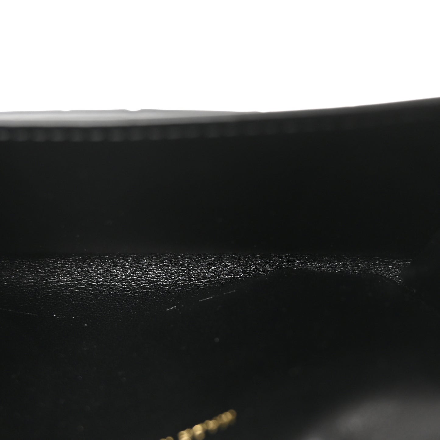 Calfskin Crocodile Embossed Crococo Flap Card Holder Black