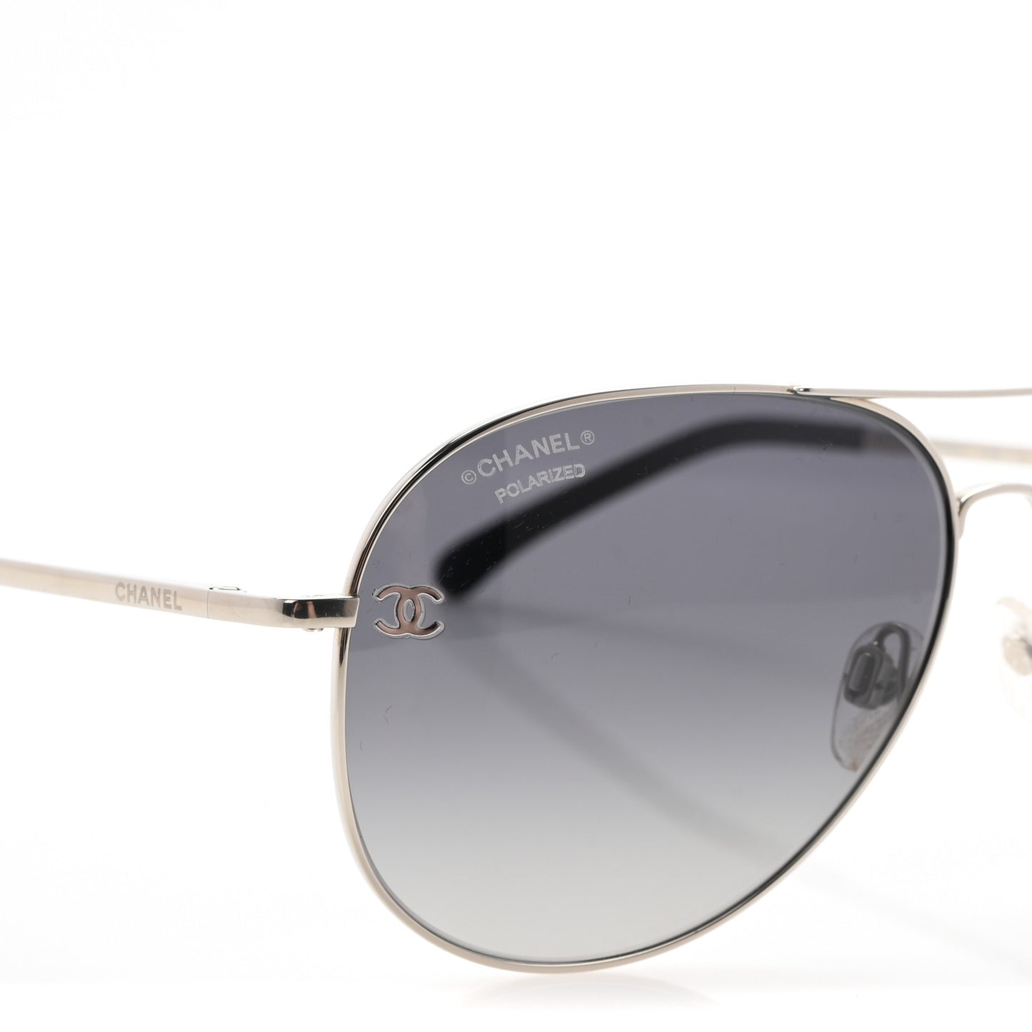 Metal Aviator CC Sunglasses 4189-T-Q Silver