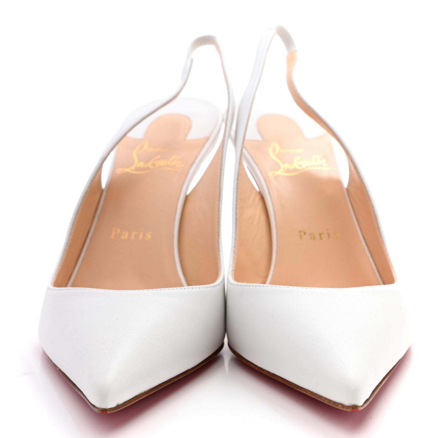Nappa Clare Sling 80 Pumps 39.5 White