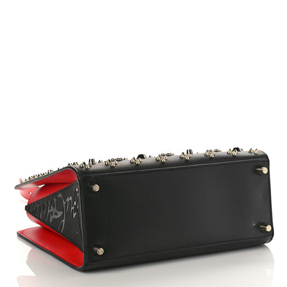 Christian Louboutin Calfskin Spikes Loubinthesky Medium Paloma Black Multimetal 3 of 9