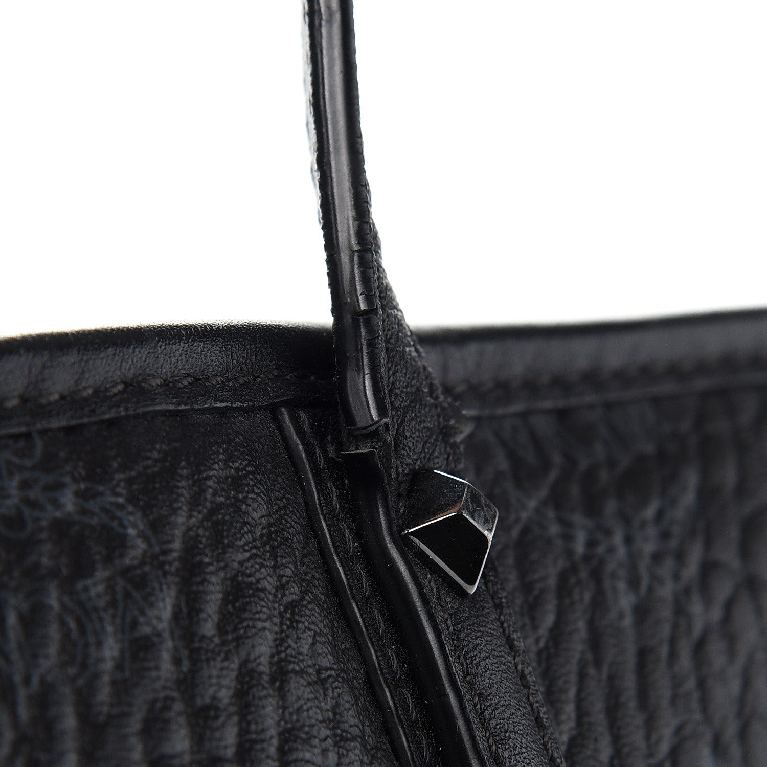 MCM Visetos Medium Anya Zip Top Shopper Tote Black 13 of 16