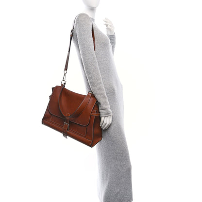 Mulberry Classic Grain Calfskin Medium Chiltern Satchel Oak 3 of 15