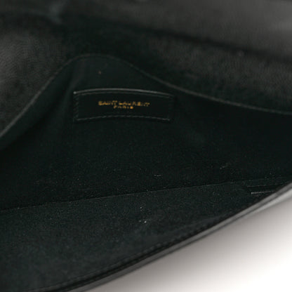 Saint Laurent Grain De Poudre Uptown Pouch Black 5 of 7
