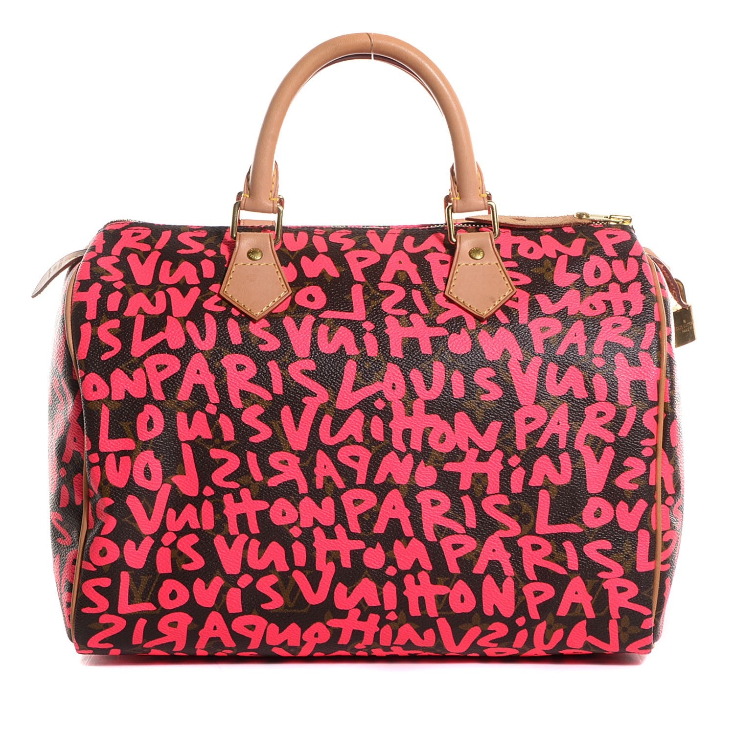 Louis Vuitton Monogram Graffiti Speedy 30 Fuchsia 1 of 7
