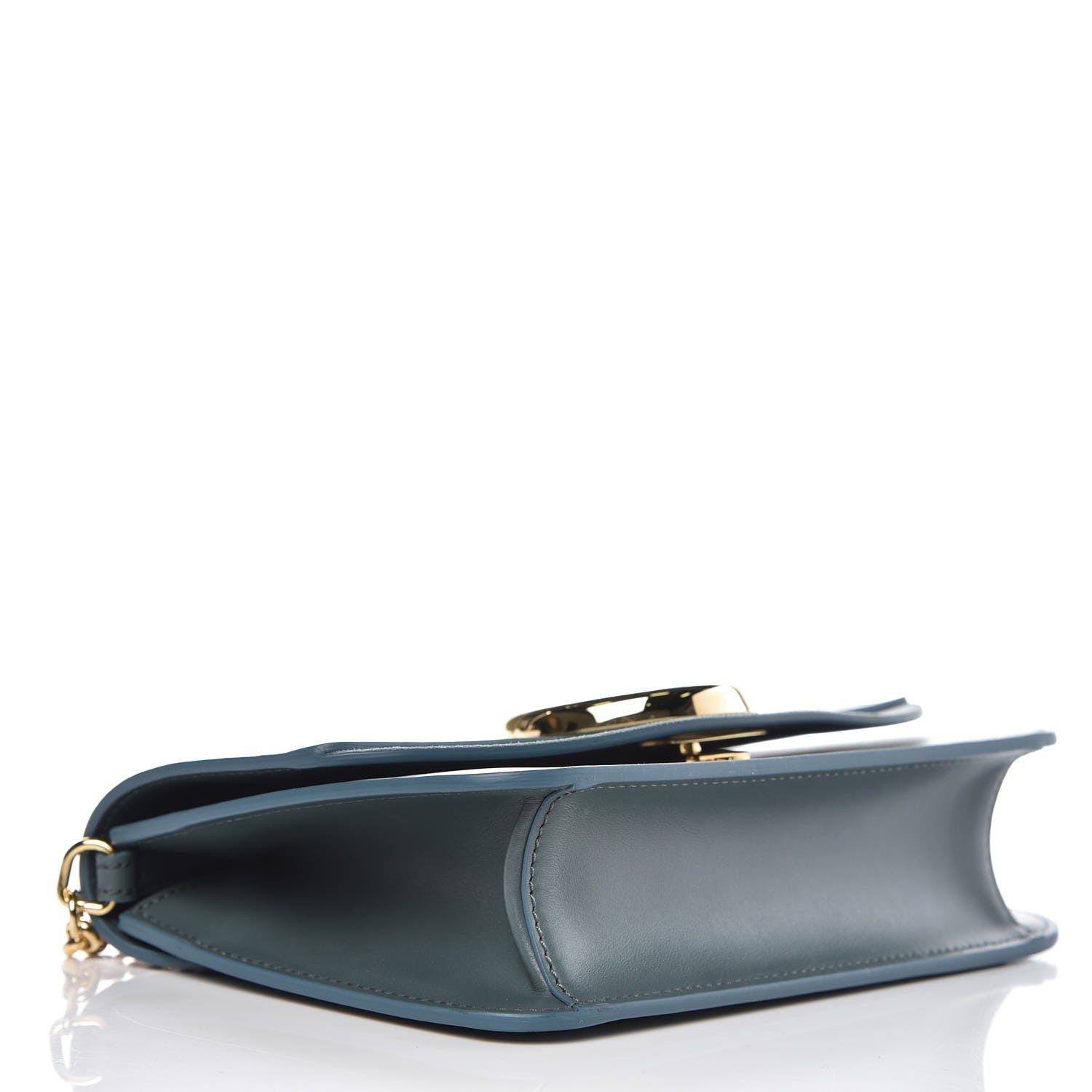 Chloe Calfskin Suede C Clutch With Chain Cloudy Blue 4 of 8