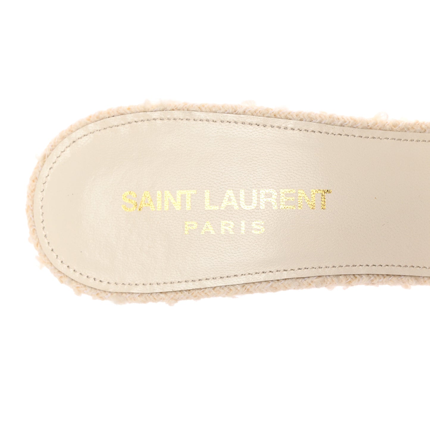 Boucle Tweed La 16 Mule Sandals 38 White