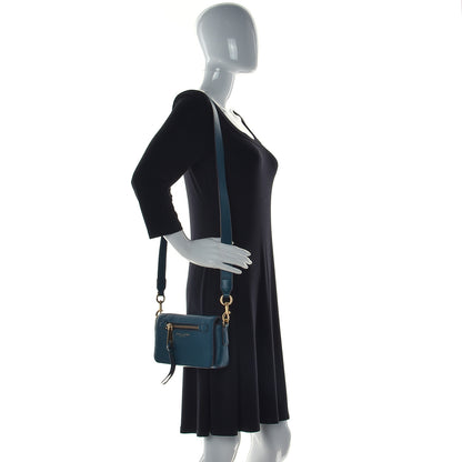 Marc Jacobs Pebbled Calfskin Recruit Crossbody Teal 2 of 7