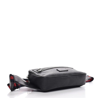 Gucci Soft GG Supreme Monogram Web Belt Bag Black Grey 5 of 8