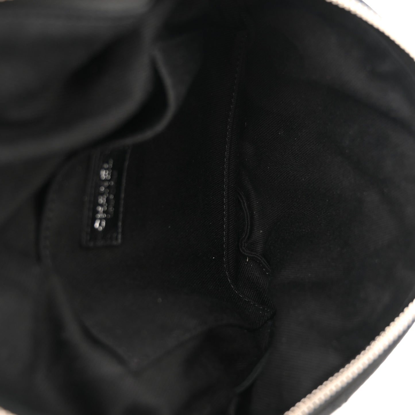 Grained Calfskin Quilted Waist Belt Bag Black