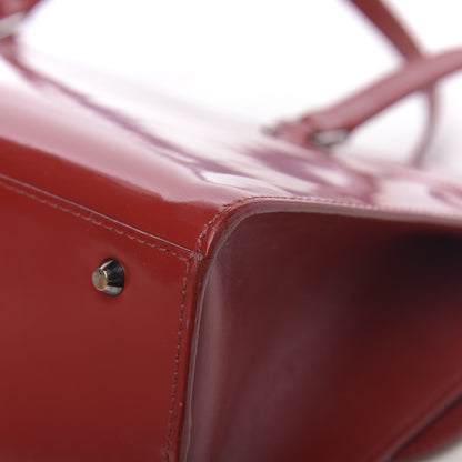Christian Dior Glazed Calfskin Saddle Shopper Red 14 of 18