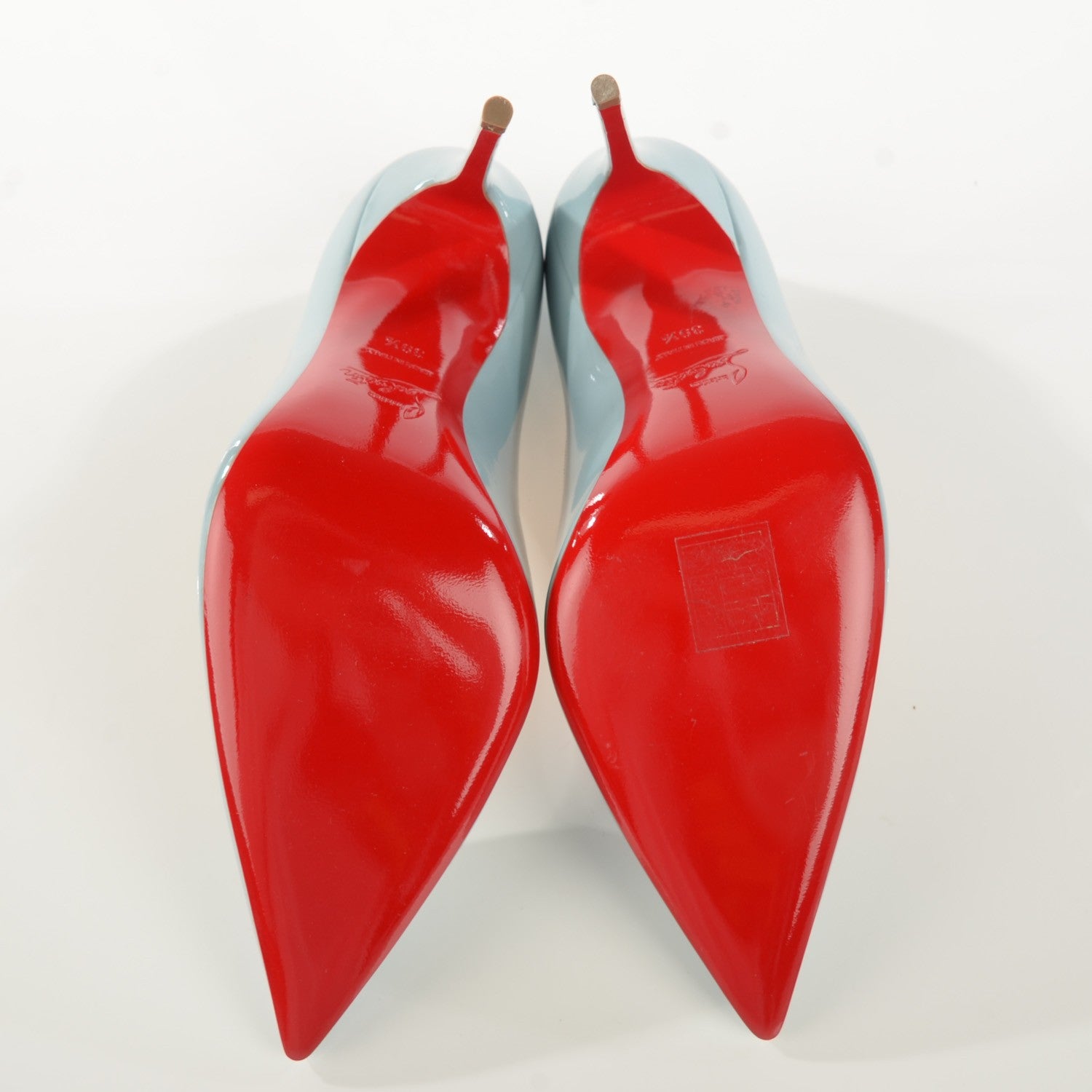 Christian Louboutin Patent Decollete 554 100 Pumps 39.5 Horizon 5 of 8