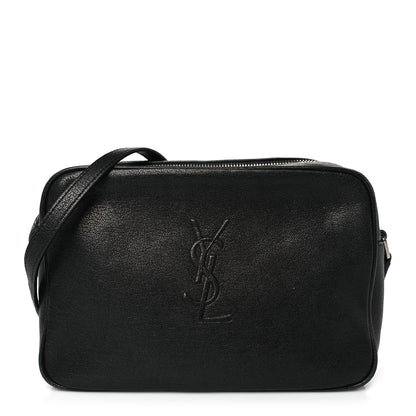 Saint Laurent Lambskin Monogram Small Lou Camera Bag Black 1 of 10
