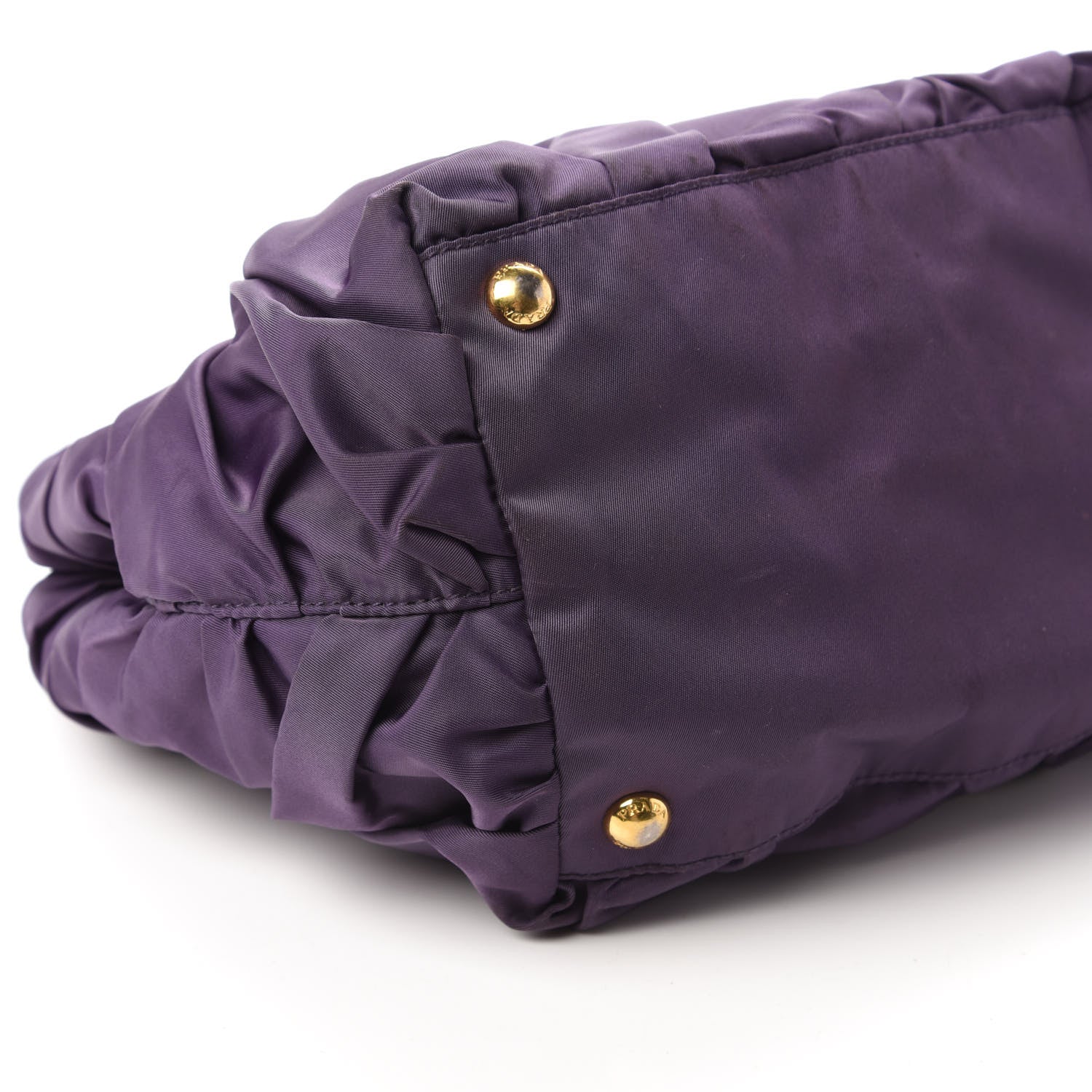 Prada Tessuto Nylon Origami Pleated Handbag Mirtillo 6 of 9