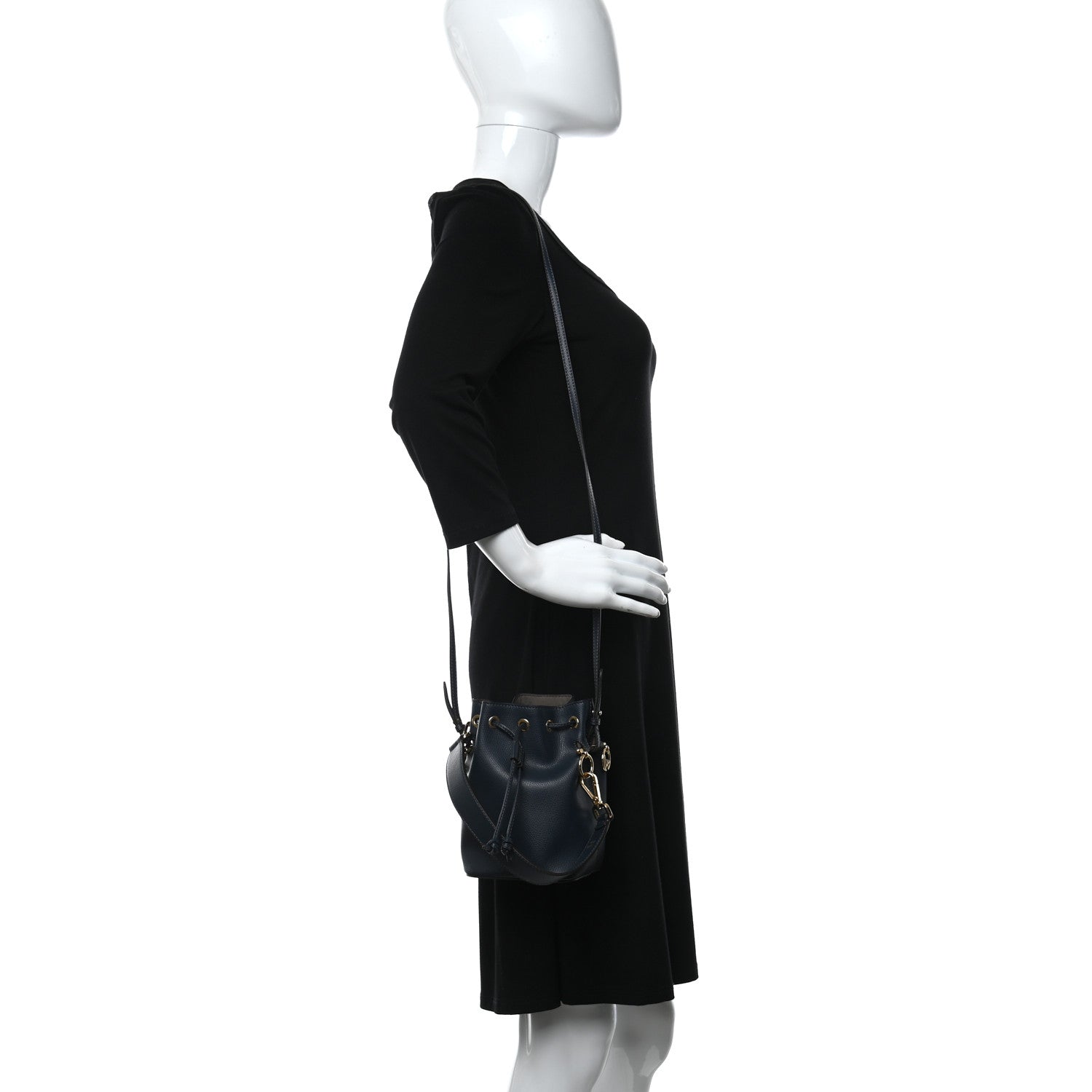 Fendi Vitello Cruise F is Fendi Mini Mon Tresor Bucket Bag Notturno 2 of 9