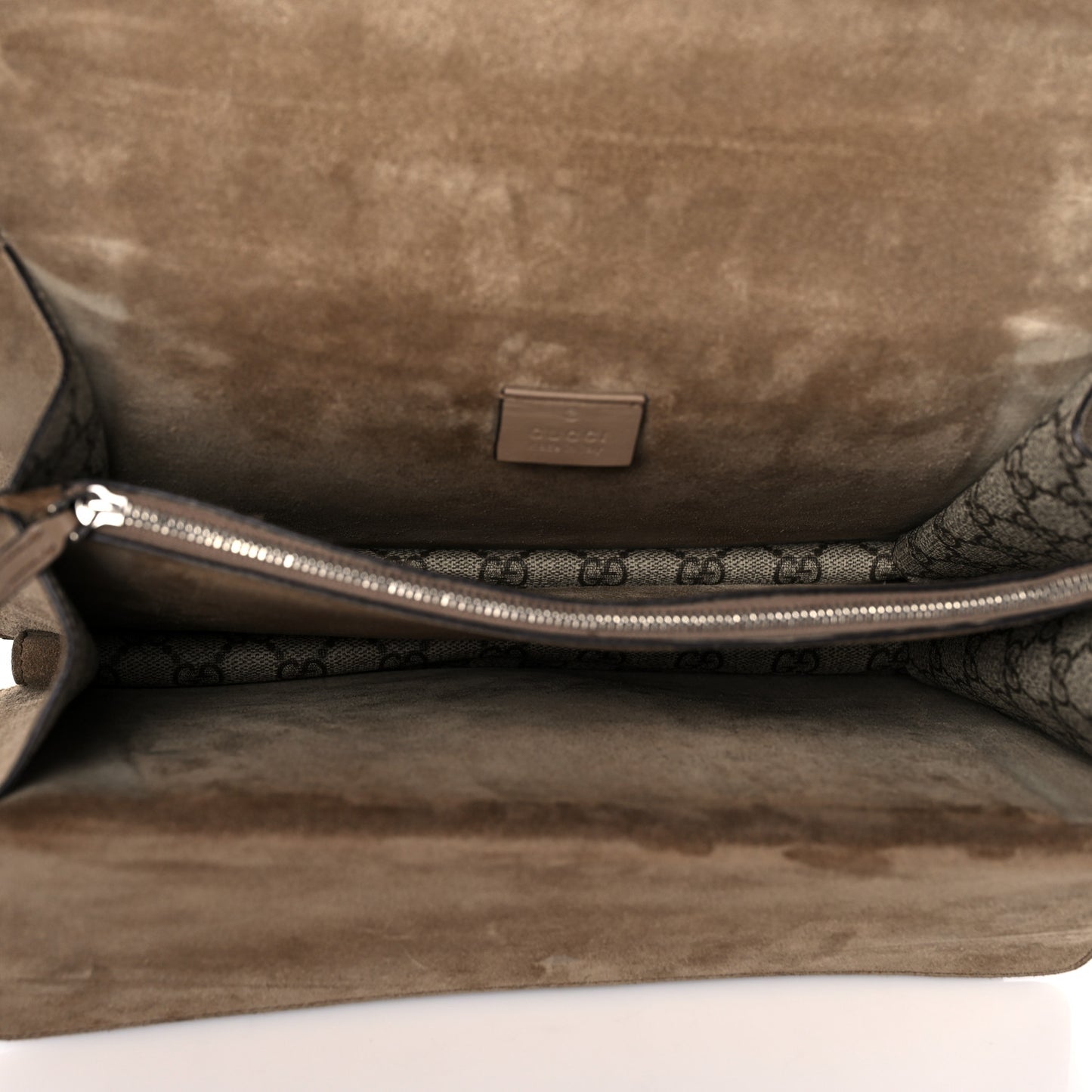 GG Supreme Monogram Medium Dionysus Shoulder Bag Taupe