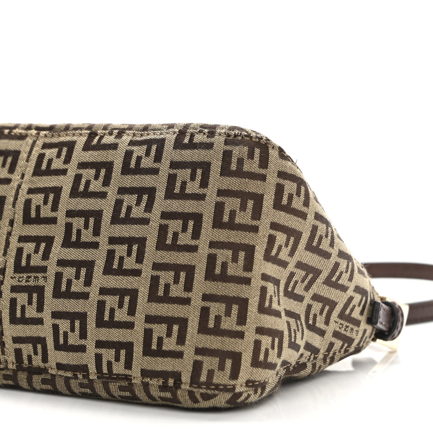 Fendi Zucchino Vitello Mini Mama Baguette Mogano Panna Bruciato 10 of 12