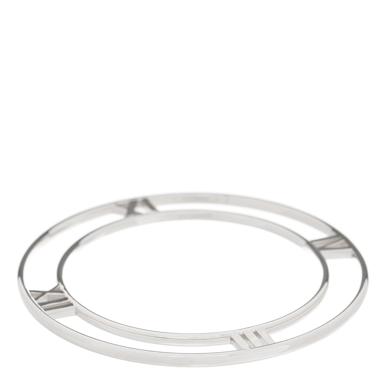 Tiffany Sterling Silver Atlas Flat Bangle Bracelet 2 of 3