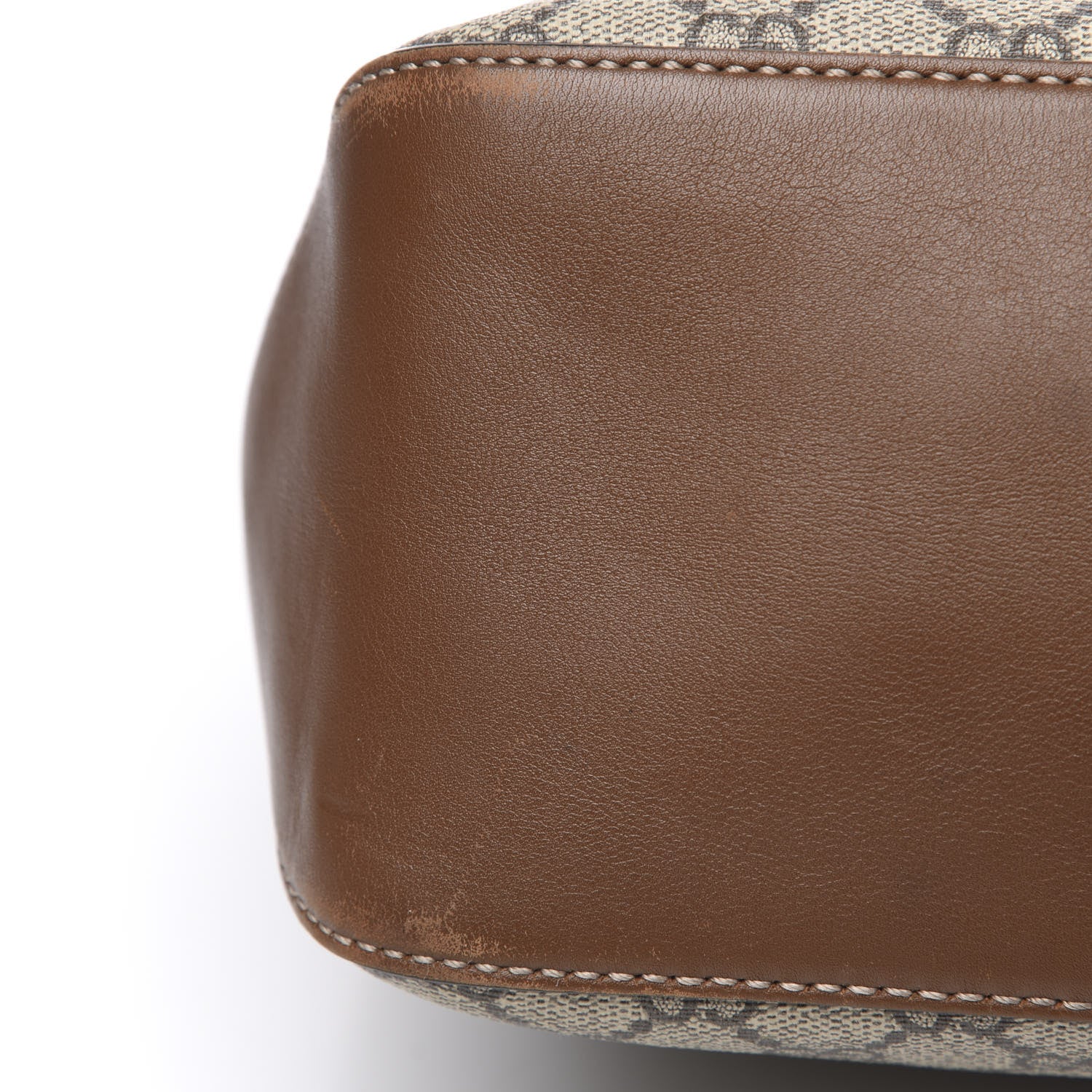 Gucci GG Supreme Monogram Large Linea A Hobo Light Brown 9 of 13