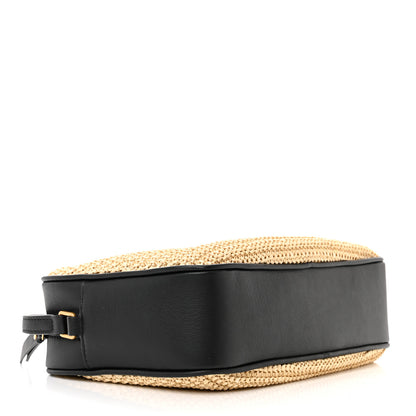 Saint Laurent Raffia Canvas Monogram Lou Camera Bag Naturel 4 of 11