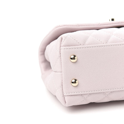 Chanel Caviar Quilted Mini Coco Handle Flap Lilas Lilac 7 of 9
